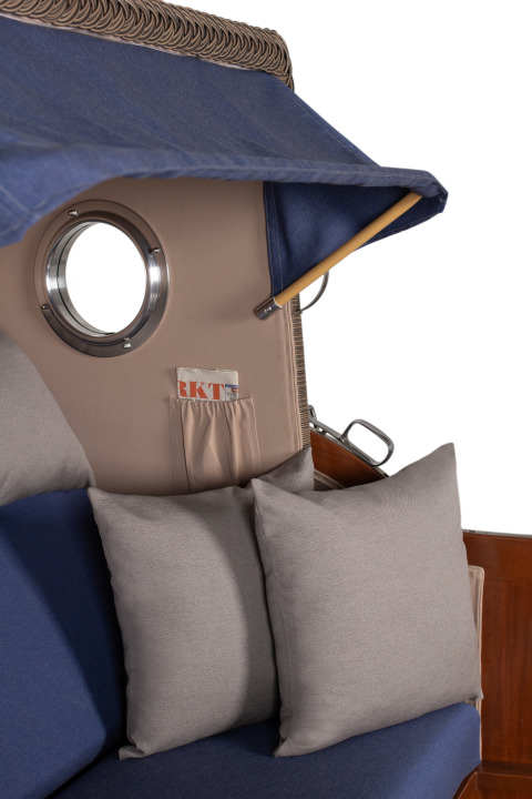 Strandkorb Westerland Mahagoni Bullauge ...